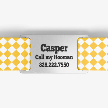 closeup of nameplate personalization